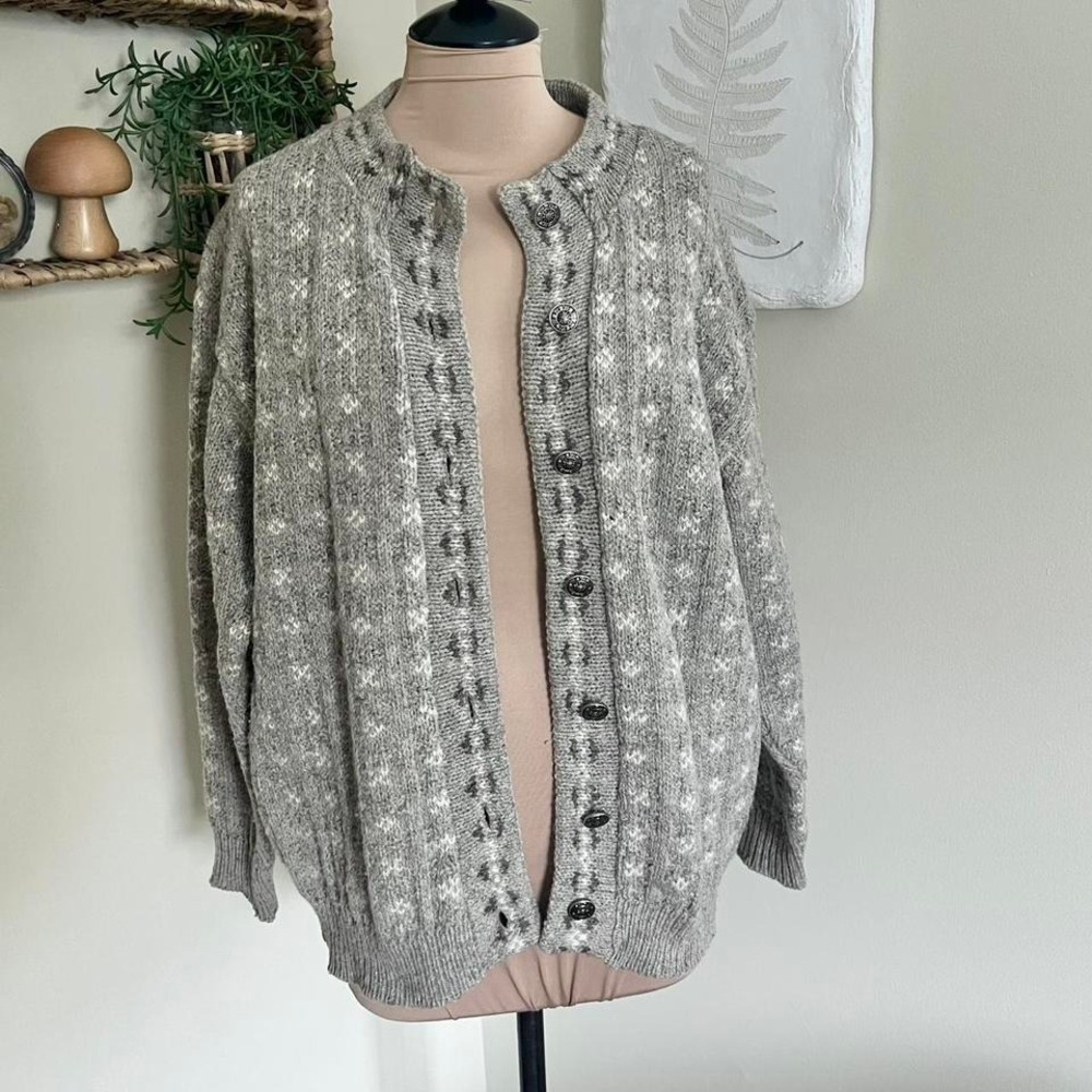 Vintage Alps Wool Knit Cardigan‎
